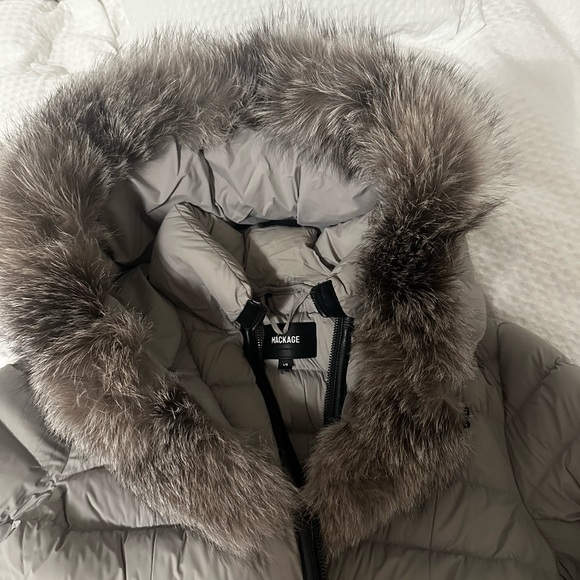 Mackage puffer coat with fox fur hood - Picture 7 of 10